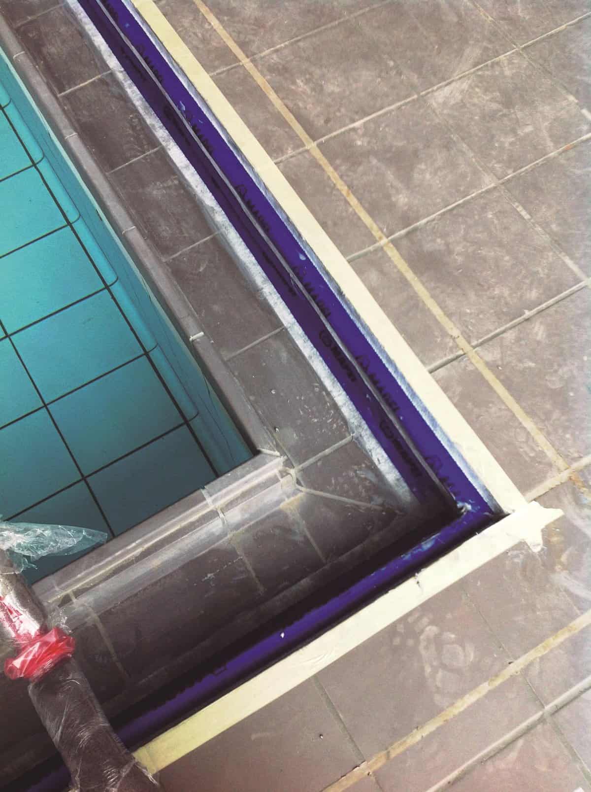 Detalle de la piscina