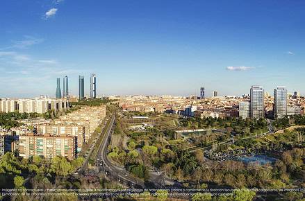 Vista Aerea Skyline, Madrid (Touza Arquitectos)