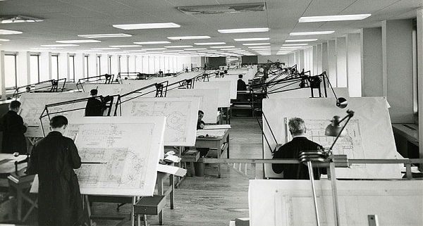 Arquitectos trabajando