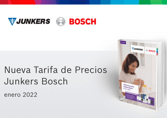 Junkers Bosch presenta nueva tarifa de precios