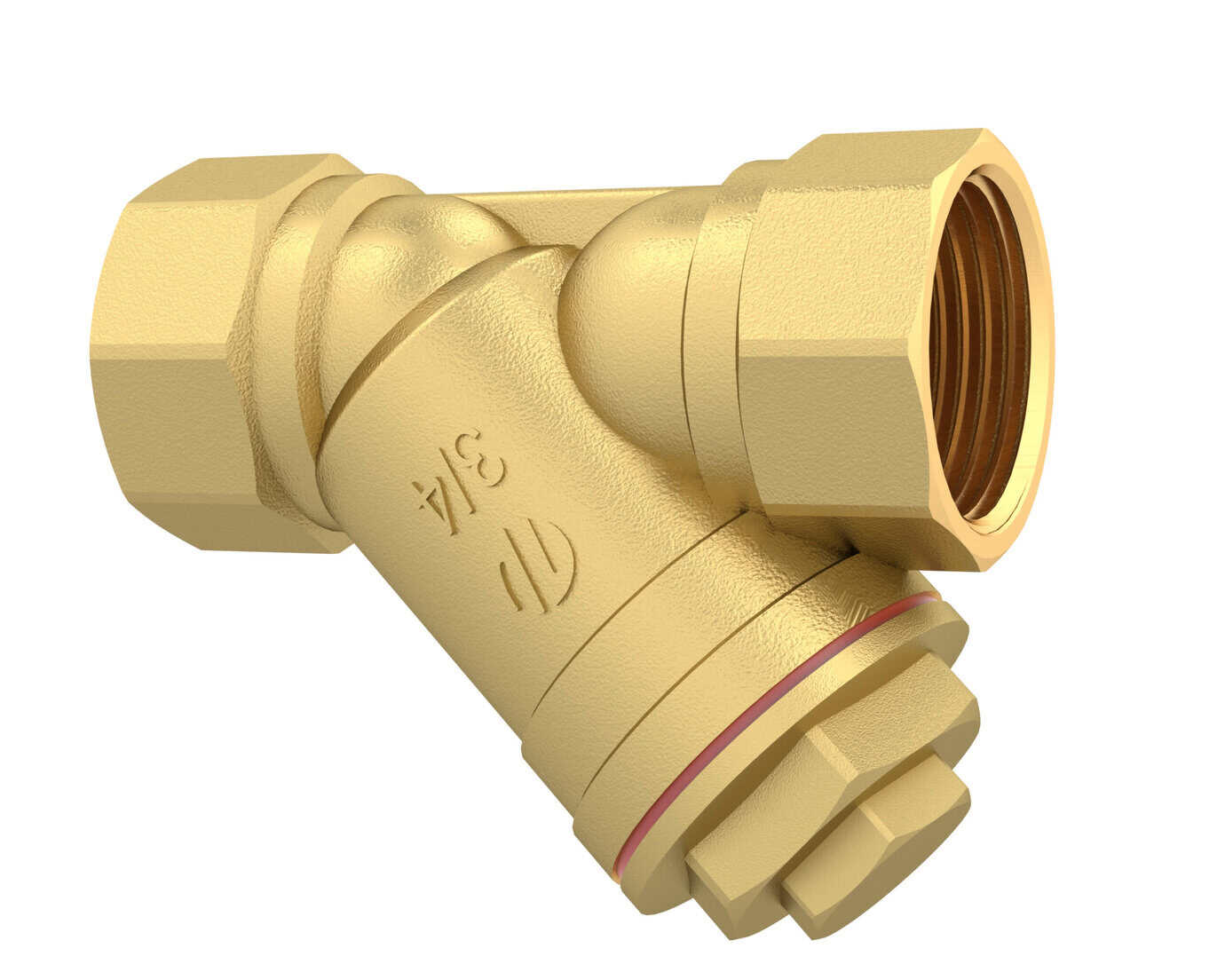 Filtro magnético inclinado ARCO en latón DW con conexión roscada 3/4 para instalaciones de calefacción y agua potable