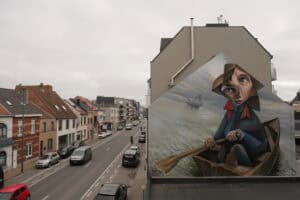 Mural Cambio de Rumbo de Belin en Ostende Bélgica, ganador del Premio Street Deco en los IV Premios Escala de Interiorismo 2026