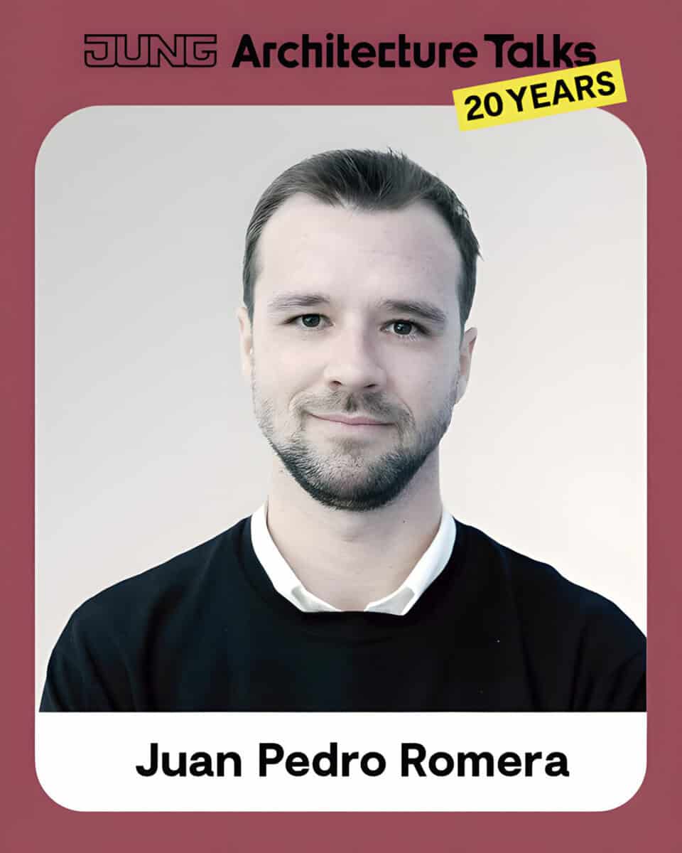 Juan Pedro Romera, director de proyectos del estudio ERRE, ponente en los JUNG Architecture Talks Valencia 2026
