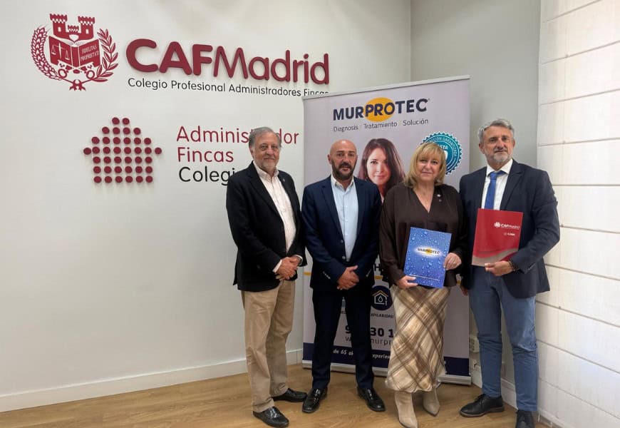 Murprotec y CAF Madrid firman un convenio contra las humedades en comunidades