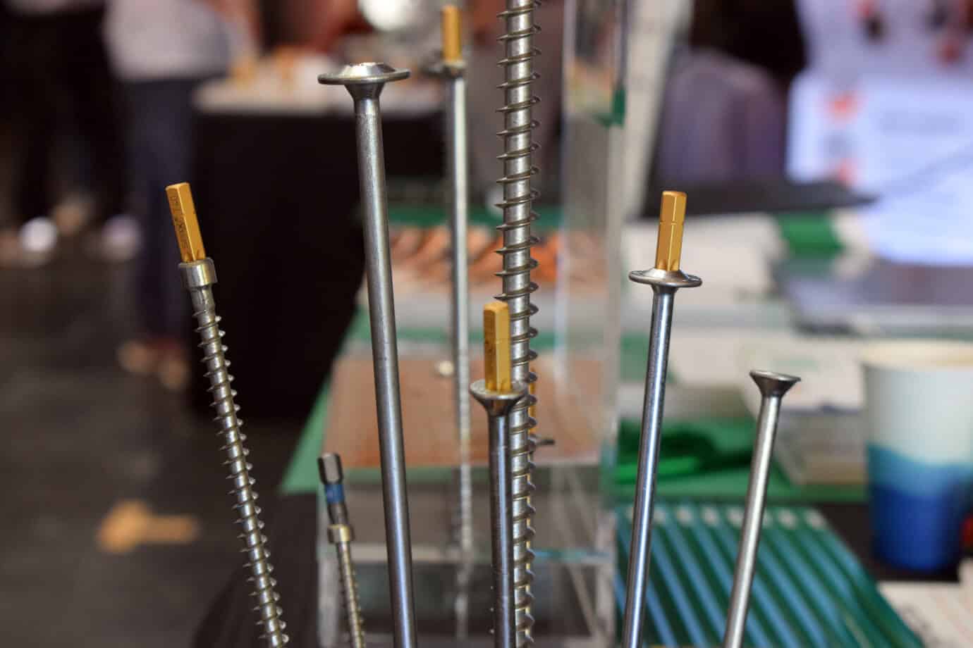 Detalle del stand de Spax – Zona de expositores Fórum de Madera 2026 | Imagen: Fórum Madera – Hexágono blanco