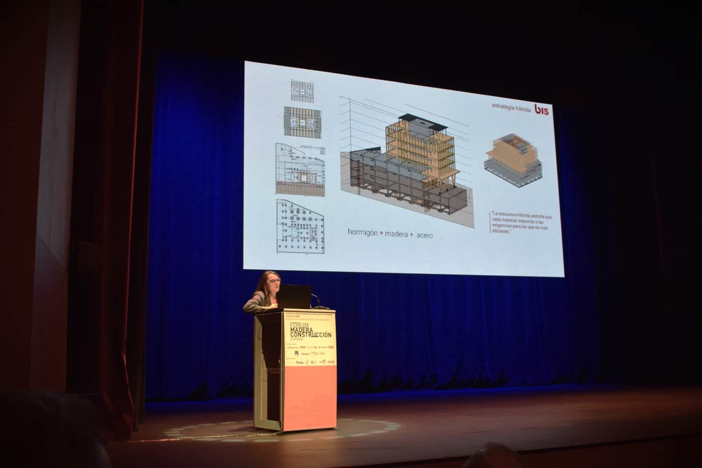Intervención de Marta Farrús, BIS structures | Imagen: Fórum Madera - Hexágono blanco