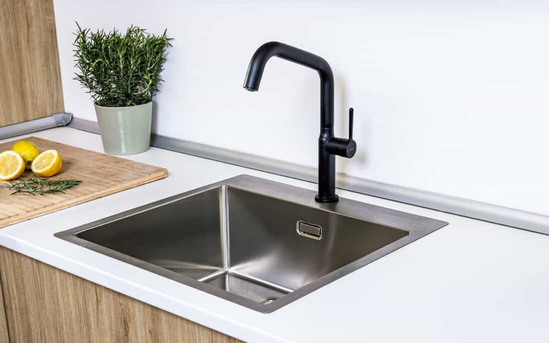 Grifo Cocina de Strohm Colección Origehm con caño alto