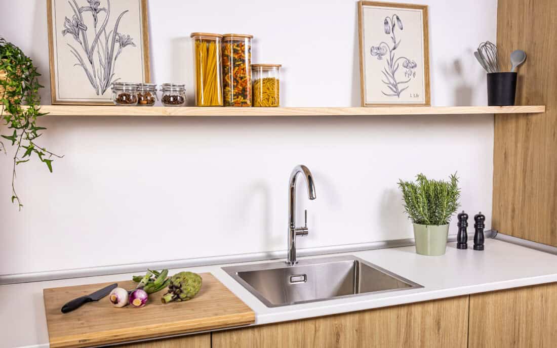Grifo de cocina de Strohm colección Inca + caño alto